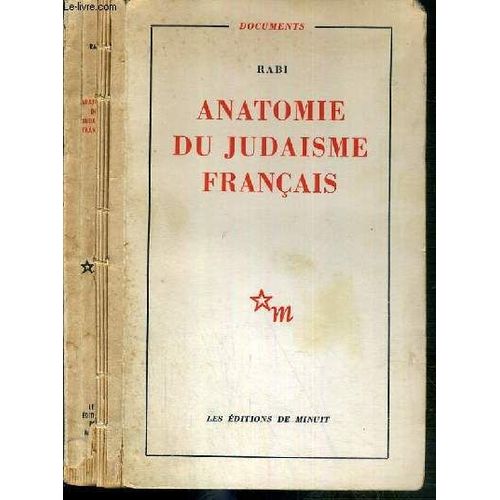 Anatomie Du Judaisme Francais - Documents
