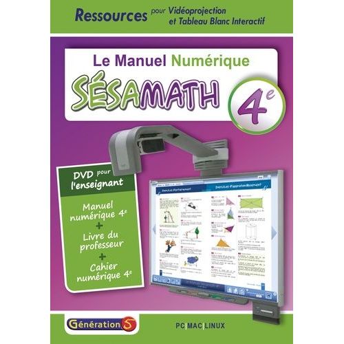 Manuel Numérique Sésamath 4e - Dvd Pour L'enseignant
