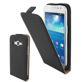Etui Slim Luxy Noir Pour Galaxy Ace 4 Sm-G357