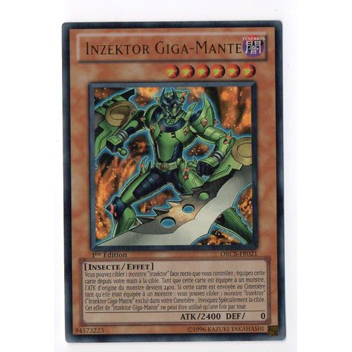 Yu-Gi-Oh ! Inzektor Giga-Mante Orcs-Fr021 Ultra Rare 1ère Ed