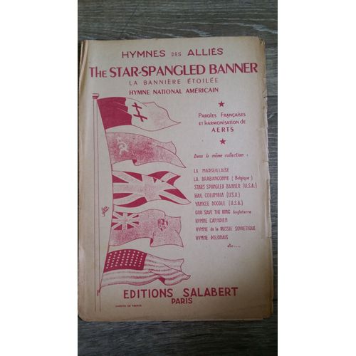 Hymnes Des Alliés " The Star-Spangled Banner"
