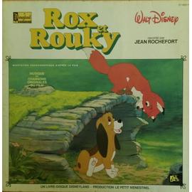 Livre disque vinyle Rox et Rouky - Walt Disney Productions - Label Emmaüs