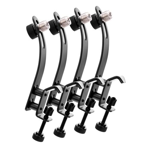 4x Set Pronomic Dmk-10 Pince De Microphone Pour Batterie