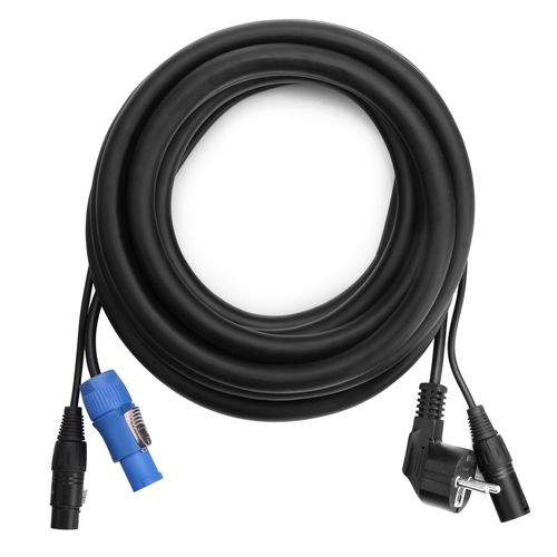 Pronomic Stage Euppd Câble Hybride Euro / Powp / Dmx Schuko/Powercon Compatible + Dmx 3 Broches, 5m