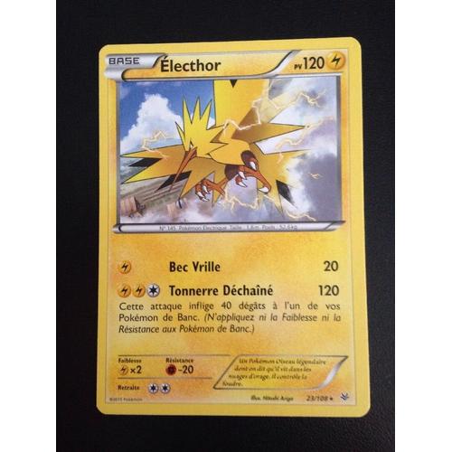 Electhor Pokemon Rare 23/108 Cielrugissant 120 Pv Fr