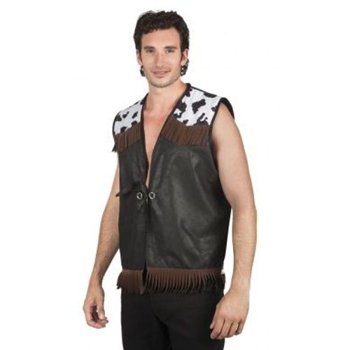 Veste Western Noire Homme, Taille Unique