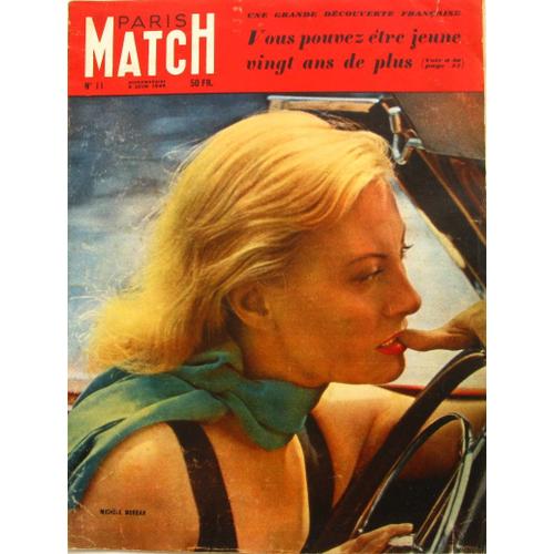 Paris Match N°11 Du 04-06-1949 - Vous Pouvez Être Jeune Vingt Ans De Plus - Dean Acheson - Ali Khan - Mr Et - Ou Mme Vincent Auriol -A. Monjallon A. Viala A. Vychinsky Barbara Benson Berlin Bogomoletz Clement Duhour