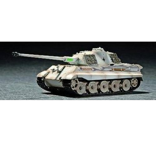 Maquette Char : King Tiger Avec Zimmerit 1944 : Tourelle Porsche-Trumpeter