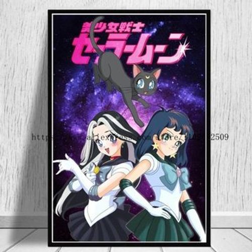 Affiche en toile Anime Sailor _ Moon, affiches obra,mpression murale Poster pour salon chambre ¿¿ coucher d¿¿cor sans cadre(70*100cm)