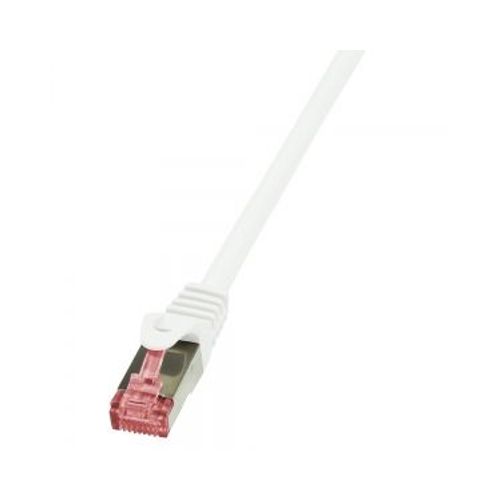 LogiLink PrimeLine - Cordon de raccordement - RJ-45 (M) pour RJ-45 (M) - 50 m - SFTP, PiMF - CAT 6 - sans halogène, moulé, sans crochet - blanc