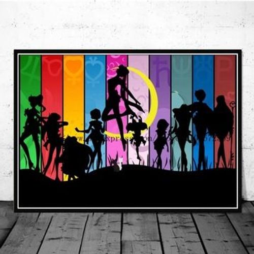 Affiche en toile Anime Sailor _ Moon, affiches obra,mpression murale Poster pour salon chambre ¿¿ coucher d¿¿cor sans cadre(70*100cm)