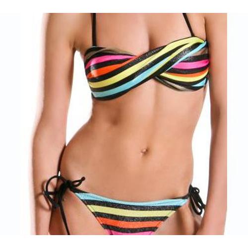 Maillot De Bain Femme 2 Pièces Bikini Bandeau