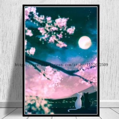 Affiche en toile Anime Sailor _ Moon, affiches obra,mpression murale Poster pour salon chambre ¿¿ coucher d¿¿cor sans cadre(70*100cm)