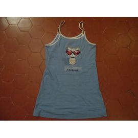 Chemise De Nuit Coton Bleu B Unity