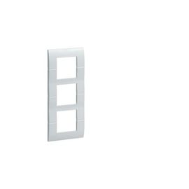 plaque hager systo verticale 3x2 modules 57mm blanche