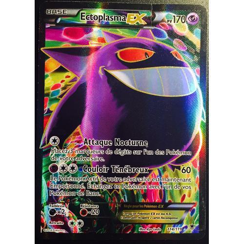 Ectoplasma Ex Full Art 170pv 114/119 - Carte Pokemon En Francais