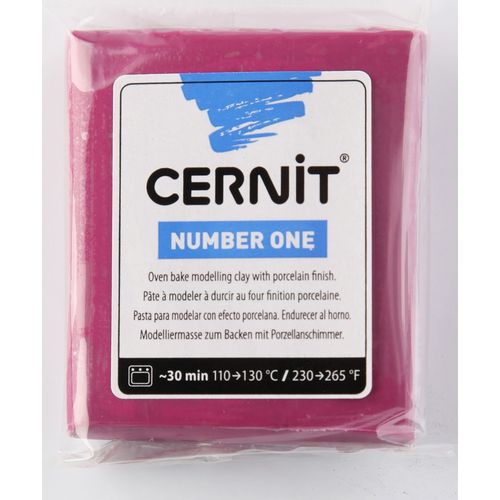 Pâte Cernit N°1 - 56 G - Bordeaux - Cernit