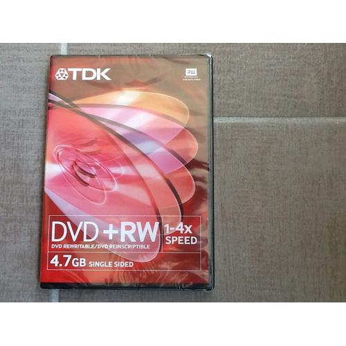 TDK - DVD-RW - 4.7 Go 4x - boîtier pour DVD vidéo