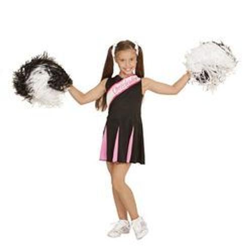 Déguisement Cheerleader Rose Et Noir 5/7 Ans