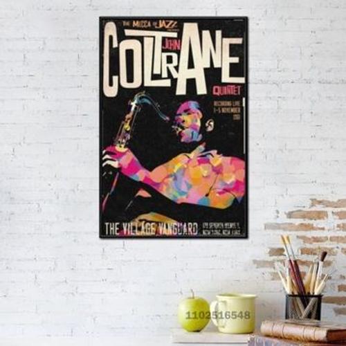 Affiche en toile Dexter Gordon, affiche de peinture Saint,mpression murale Poster pour salon chambre ¿¿ coucher d¿¿cor sans cadre(60*90cm)