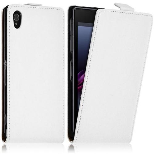 Housse Coque Etui Pour Sony Xperia Z1 Couleur Blanc