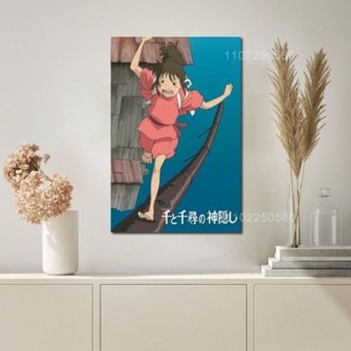 Affiche toile Manga chihiro affiche d¿¿corative,mpression murale Poster pour salon chambre ¿¿ coucher d¿¿cor sans cadre(70*100cm)