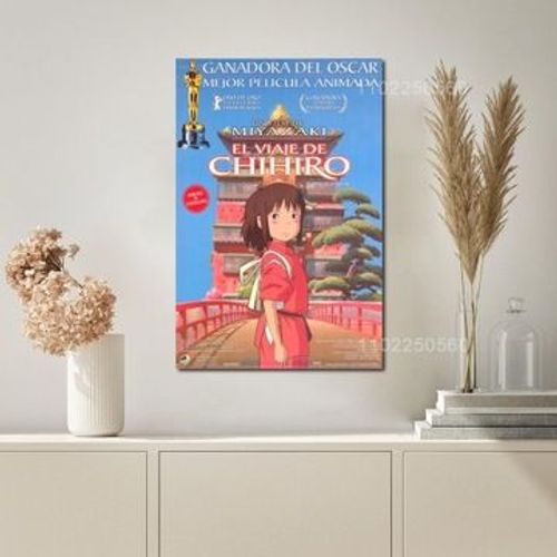 Affiche toile Manga chihiro affiche d¿¿corative,mpression murale Poster pour salon chambre ¿¿ coucher d¿¿cor sans cadre(70*100cm)