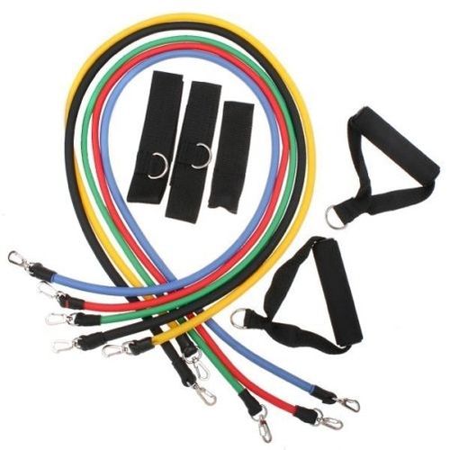 11 Pièces De Résistance Pour Exercice Fitness Gym Yoga Abs Ou De Pilates / Bandes Définies