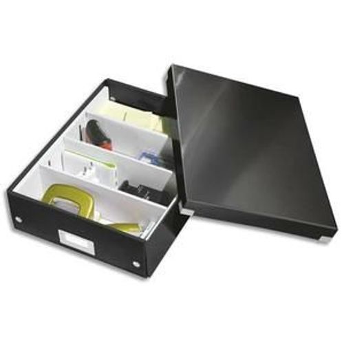 Leitz Boîte Click&store M-Box Avec Compartiments Amovibles. Coloris Noir.