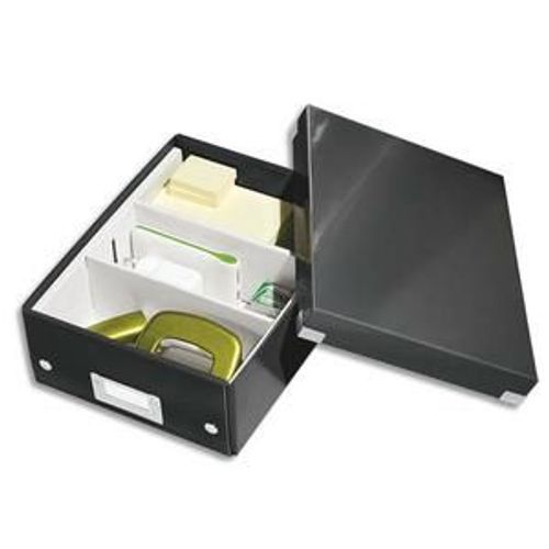Leitz Boîte Click&store S-Box Avec Compartiments Amovibles. Coloris Noir.