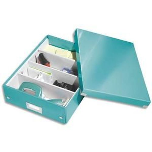 Leitz Boîte Click&store M-Box Avec Compartiments Amovibles. Coloris Menthe.
