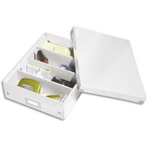Leitz Boîte Click&store M-Box Avec Compartiments Amovibles. Coloris Blanc.