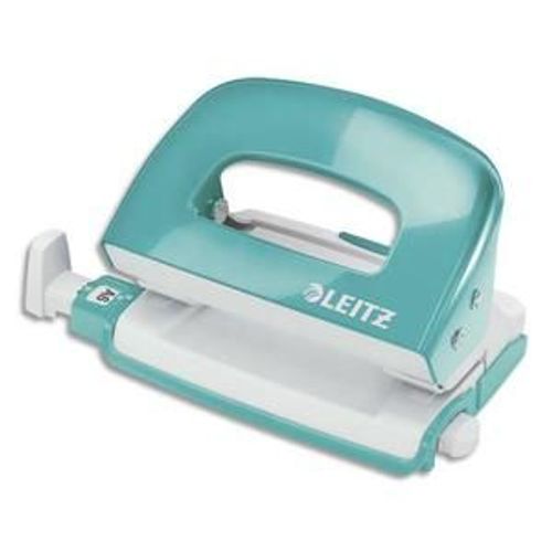 Leitz Mini Perforateur Menthe - 2 Trous En Métal - Capacité 30 Feuilles - Livré En Boite