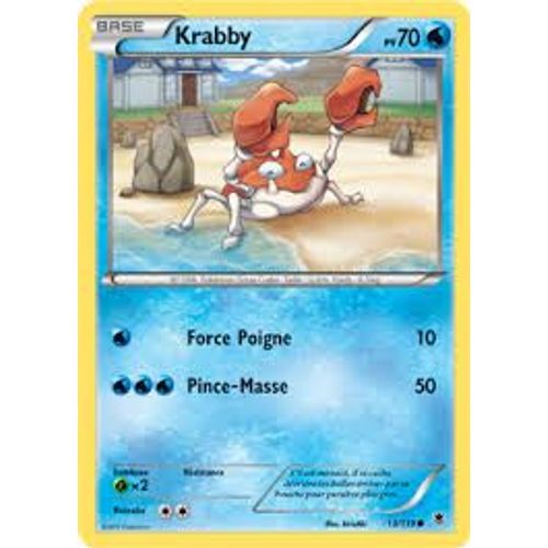 Carte Krabby Pv 70 Pokemon 
