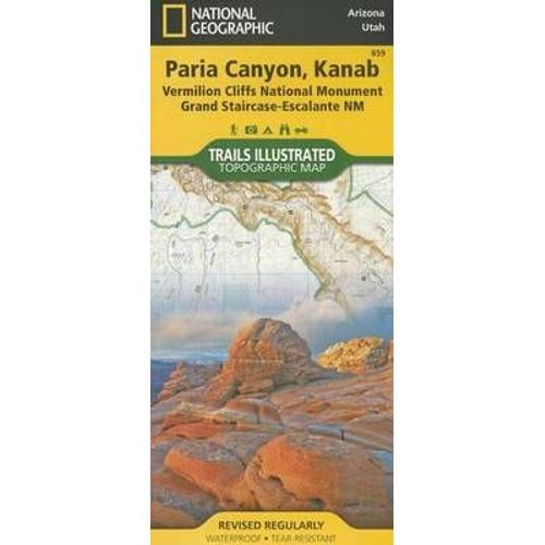 Paria Canyon, Kanab Map [Vermillion Cliffs National Monument, Grand Staircase-Escalante National Monument]