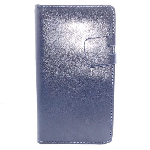 Etui Folio Avec Position Stand Video Pour Sony Xperia T3 Bleu Fonce