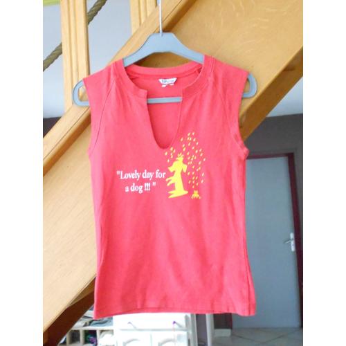 T-Shirt "" Tipster "", Rouge, T12a