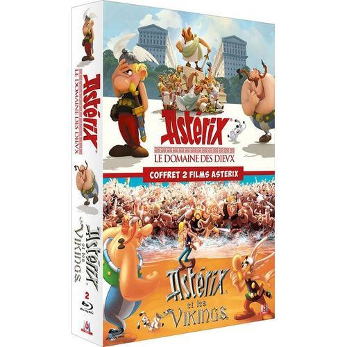 Coffret 2 Films Astérix - Le Domaine Des Dieux + Astérix Et Les Vikings - Pack - Blu-Ray