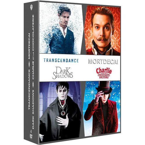 Johnny Depp : Transcendance + Charlie Mortdecai + Dark Shadows + Charlie Et La Chocolaterie - Pack