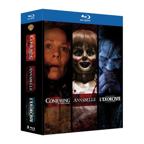 Conjuring : Les Dossiers Warren + Annabelle + L'exorciste - Pack - Blu-Ray