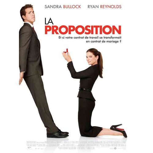La Proposition (The Proposal) - Véritable Affiche De Cinéma Pliée - Format 120x160 Cm -Anne Fletcher, Sandra Bullock, Ryan Reynolds, Betty White, Craig T. Nelson, Mary Steenburgen - 2009 