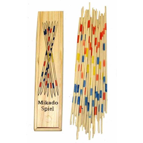 Mikados - Coffret Plumier De 40 Pièces En Bois 26 Cm
