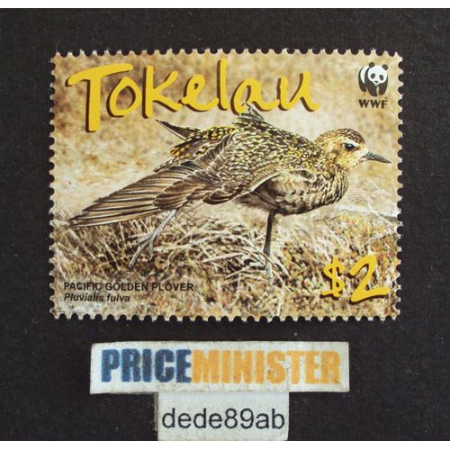 Tokelau W W F 2.00 Pacific Golden Plover . Série Oiseaux : Pluvialis Fulva .