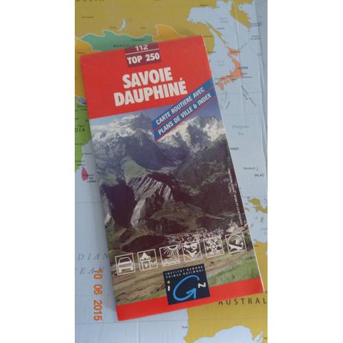 Carte Touristique Ign 112 - Savoie Dauphine - Top 250