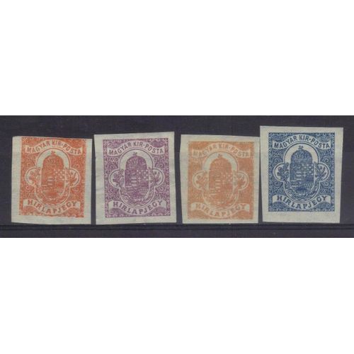 Hongrie 1926 : Couronne De Saint Etienne - Série De 4 Timbres Neufs * Non-Dentelés Cote 15 ¿