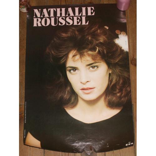 Rare Affiche 40x60cm Chanteuse Et Actrice Francaise Nathalie Roussel