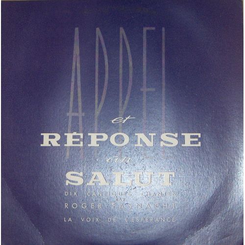 Appel Et Reponse Au Salut