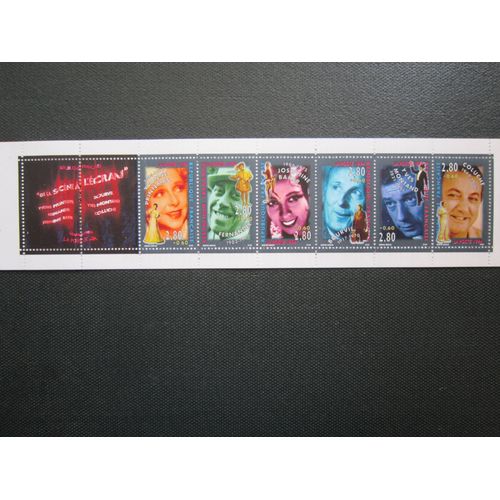 Personnages Celebres De La Scene A L Ecran. Bande-Carnet Non Pliee Bc2903