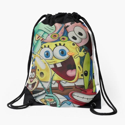 Sac à dos Bob l'éponge et ses amis ! Sac à cordon pour le sport cadeau