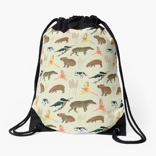 Sac à dos Animaux étonnants de l'Amazonie Sac à cordon pour le sport cadeau